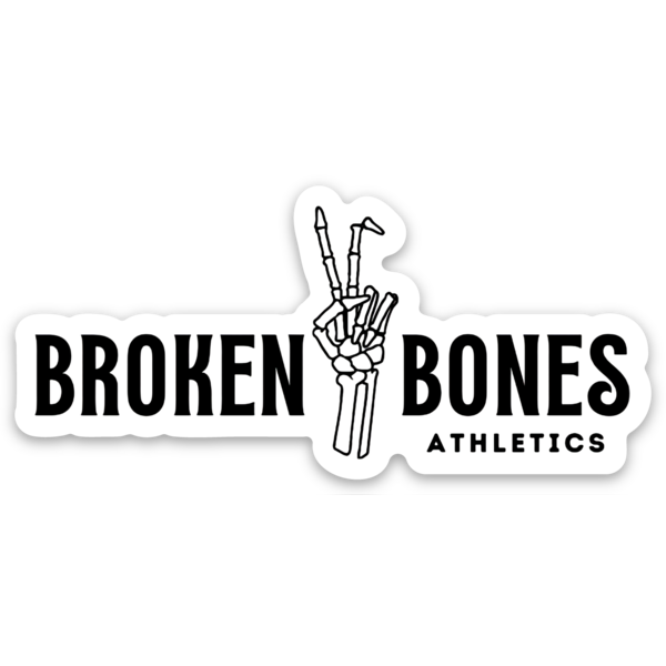 Broken Bones Weatherproof Vinyl Sticker