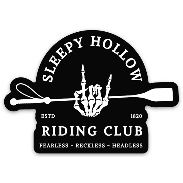 Sleepy Hollow Riding Club Weatherproof Vinyl Sticker