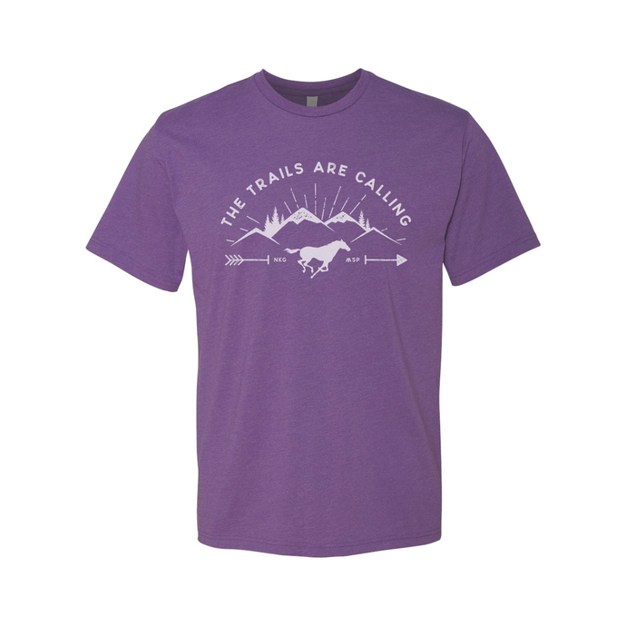 Trails are Calling Unisex T-Shirt - Purple