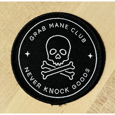 Iron-On Woven "Grab Mane" Cloth Patch