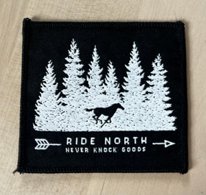 Sew-On Woven "Ride North" Patch
