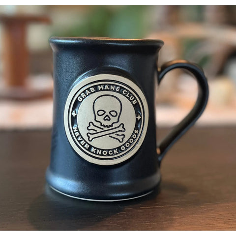 Handmade, Slip Cast 12oz "Grab Mane Club" Mug