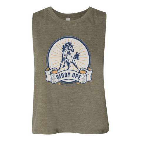 Giddy Ope Crop Top Tank