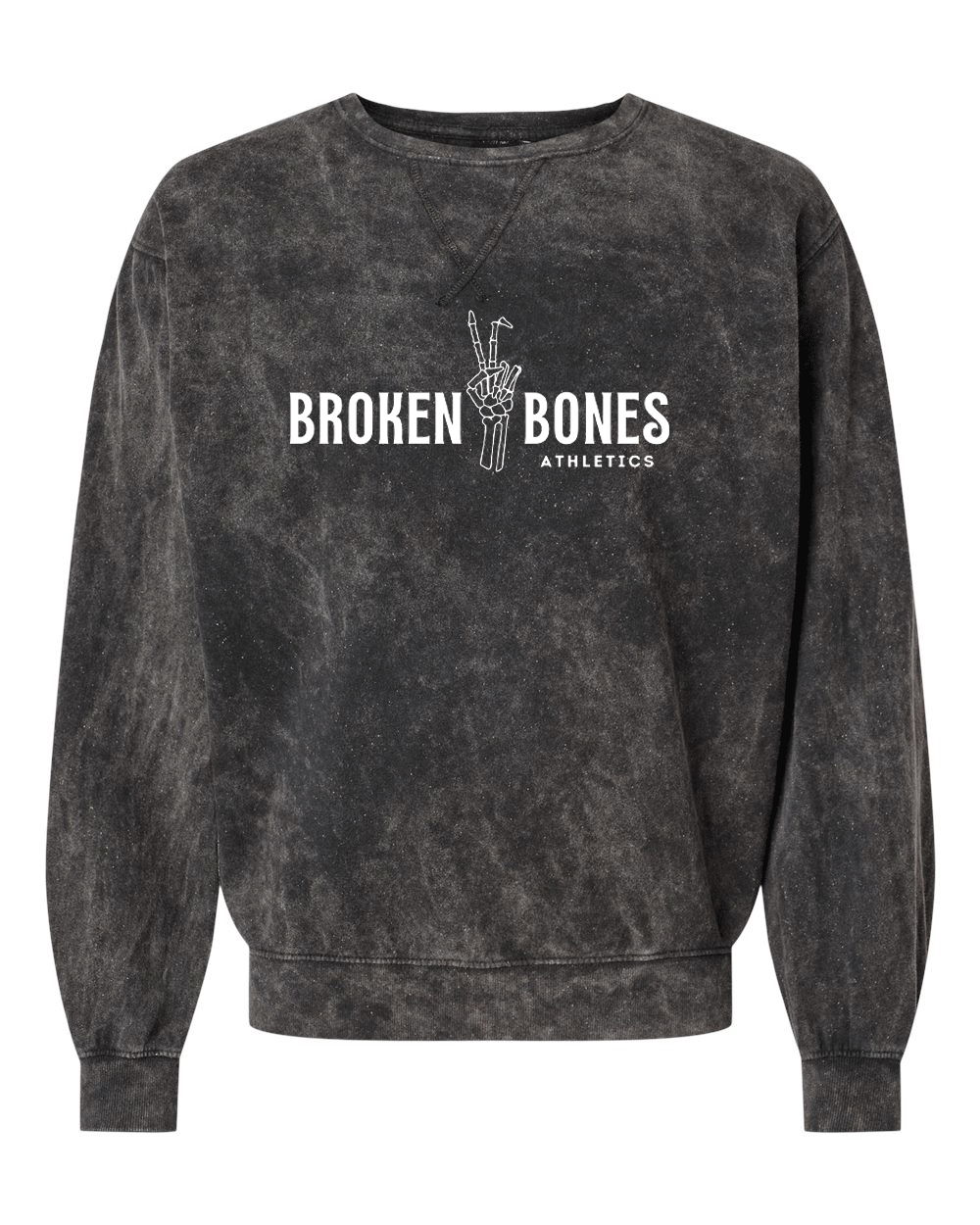 Broken Bones Club Crew Neck Pullover - Mineral Wash – Never